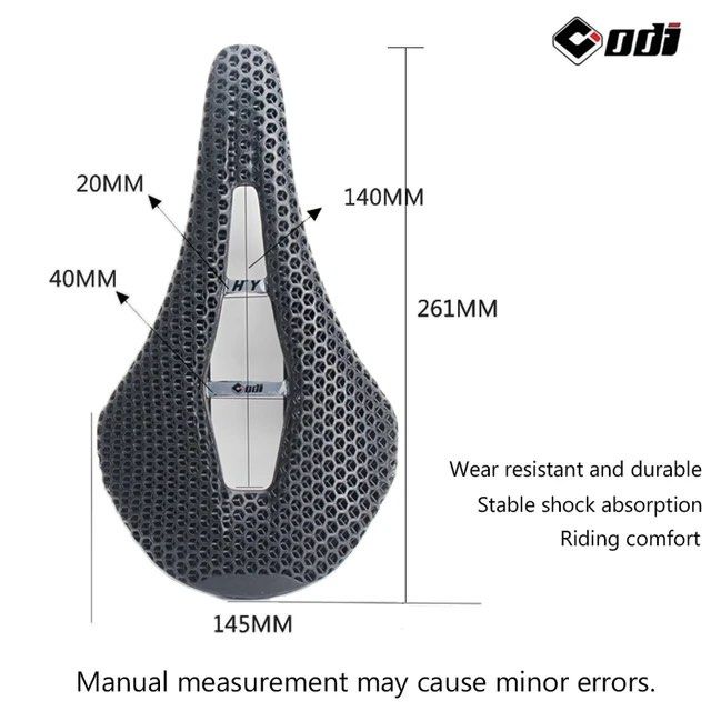 ODI 3D Printed Carbon Fiber Bike Seat Lightweight and Comfortable