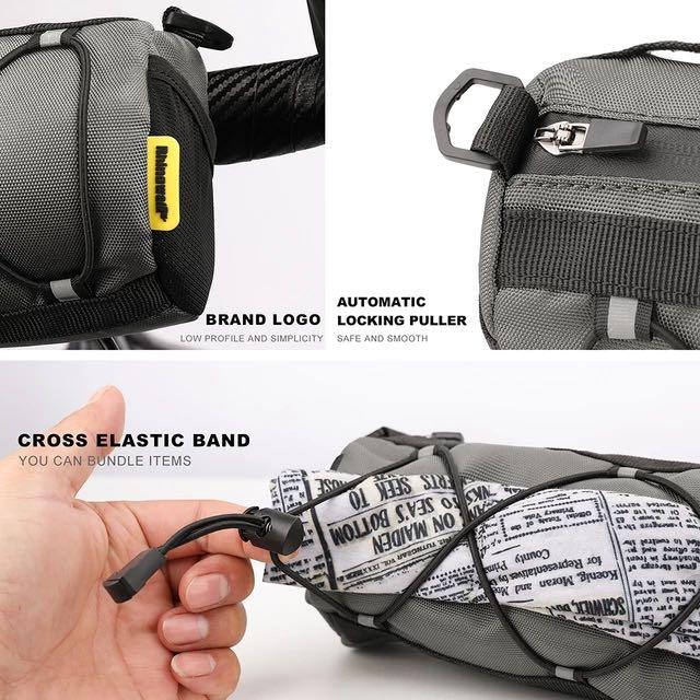 Rhinowalk Multipurpose Bicycle Front Bag Crossbody Bag Large Capacity Velcro Installation