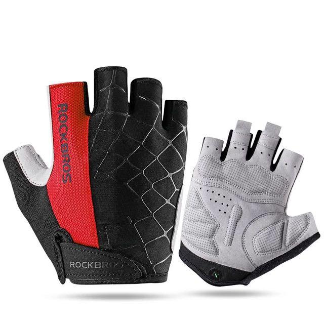 Rockbros Half Finger Gloves Breathable Non-slip Gloves