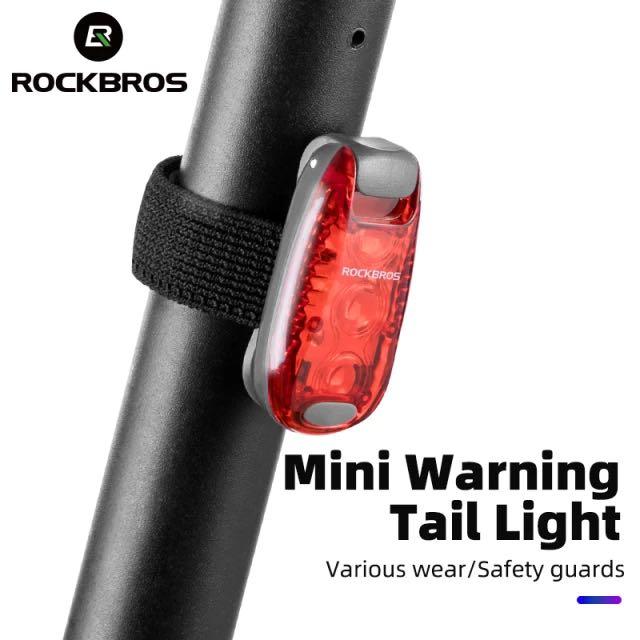 Rockbros Multipurpose Bicycle Tail Light Helmet Tail Light Bicycle Bag Tail Light Tail Light 