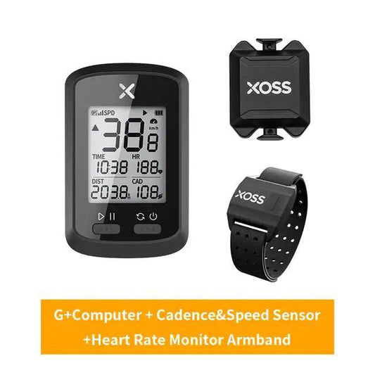 Xoss G+ 行者 無線單車碼錶 感應器 心率臂帶 3合1 套裝 Speed/ Cadence HRM Bundle