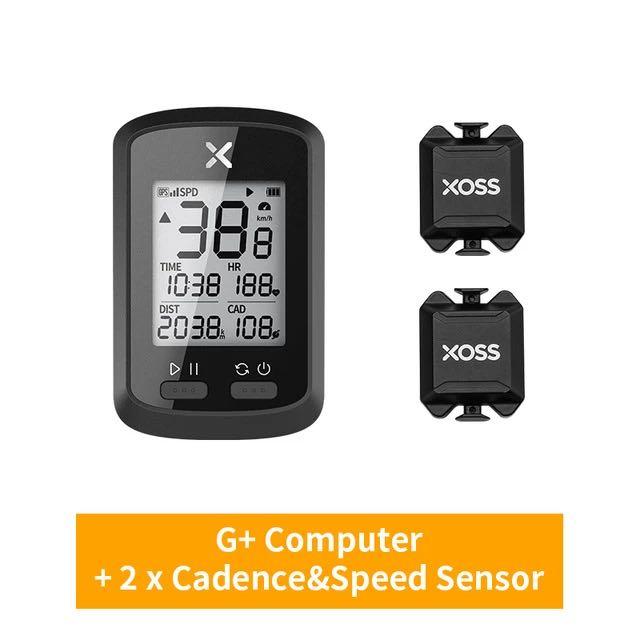 Xoss G+ Wireless Cycling Computer Sensor Heart Rate Armband 3 in 1 Set Speed/ Cadence HRM Bundle