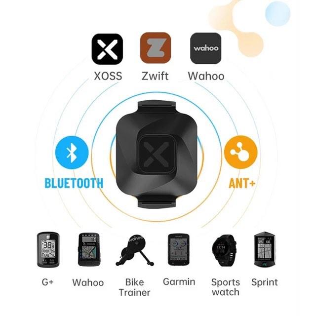 XOSS VORTEX Cadence Speed ​​​​Cycling Sensor ANT+ Compatible Bluetooth avec Garmin IGSPORT BRYTON